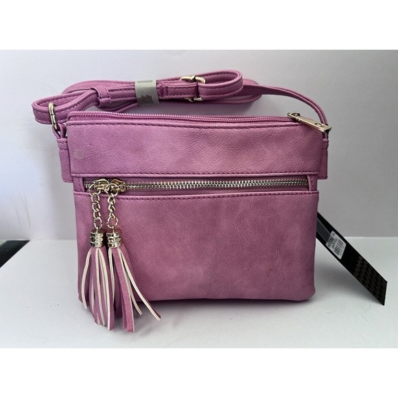 Deluxity Handbags - NWT DELUXITY pink crossbody purse (507)